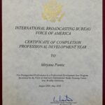 Voice of America Certificate